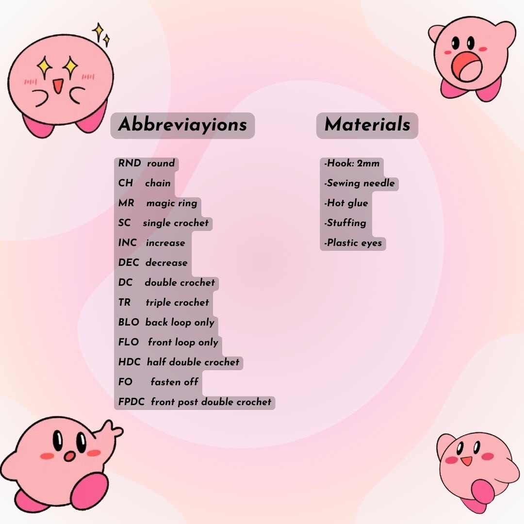 😎Kirby Crochet Hanging Charm Pattern - So Adorable!😜