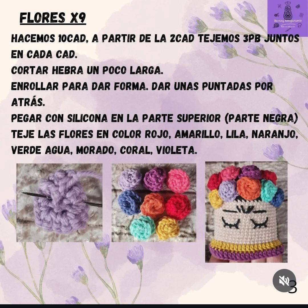 Llavero de crochet inspirado en Frida Kahlo, diseño colorido y creativo