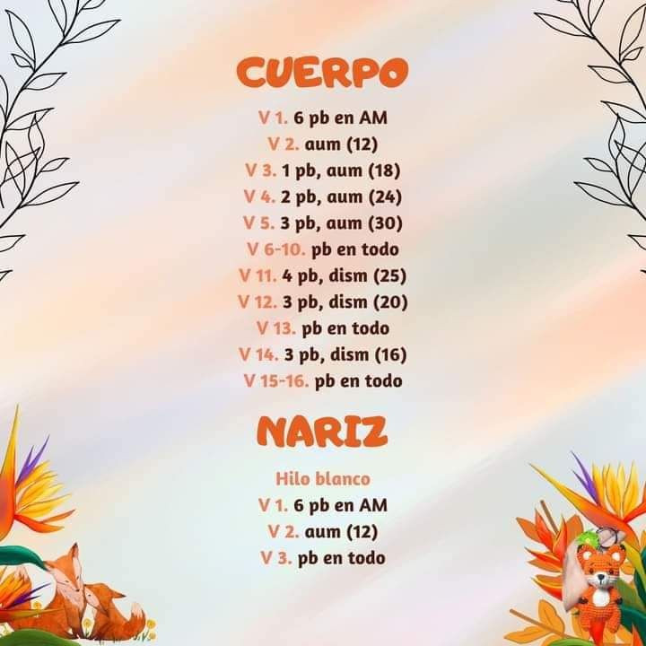 Llavero zorro de amigurumi tejido a mano en crochet