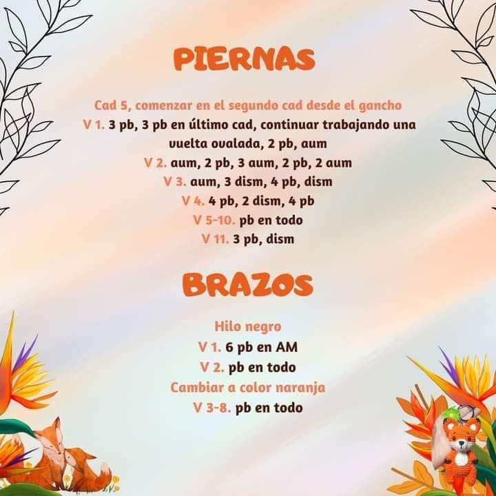 Llavero zorro de amigurumi tejido a mano en crochet