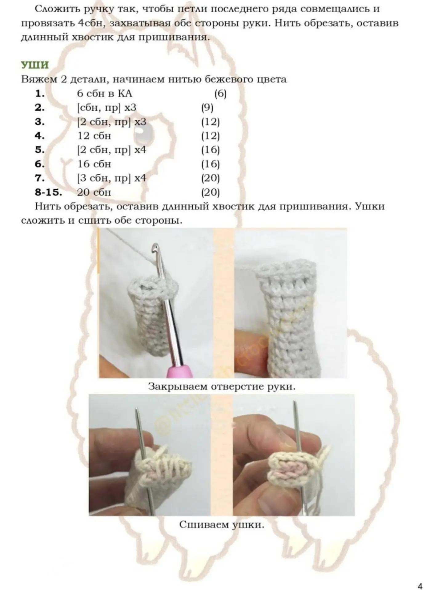 Маленький кролик - Фундучок: Бесплатное описание вязания