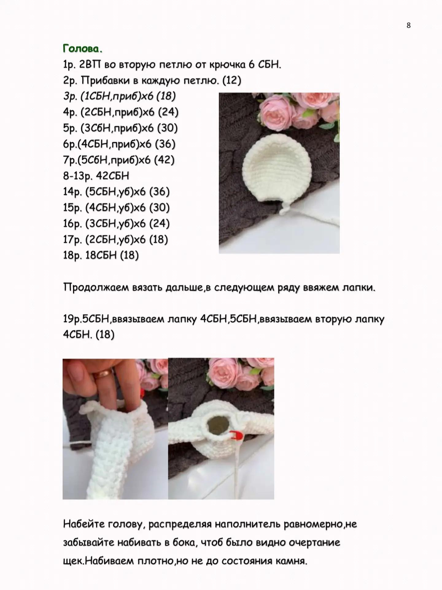 Мастер-класс по вязанию мишки «Топа» Версия 3