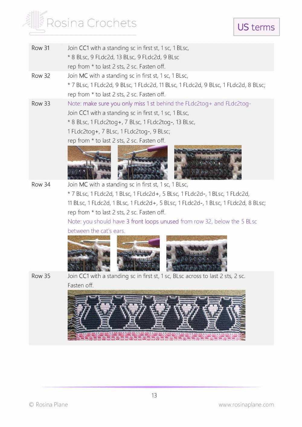 Meow! Overlay Mosaic Crochet Pattern for Cat Lovers