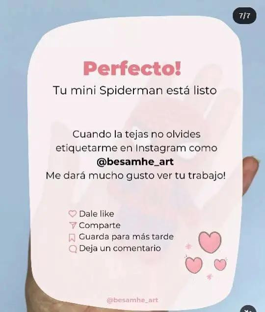 mini hombre araña amigurumi crochet paso a paso