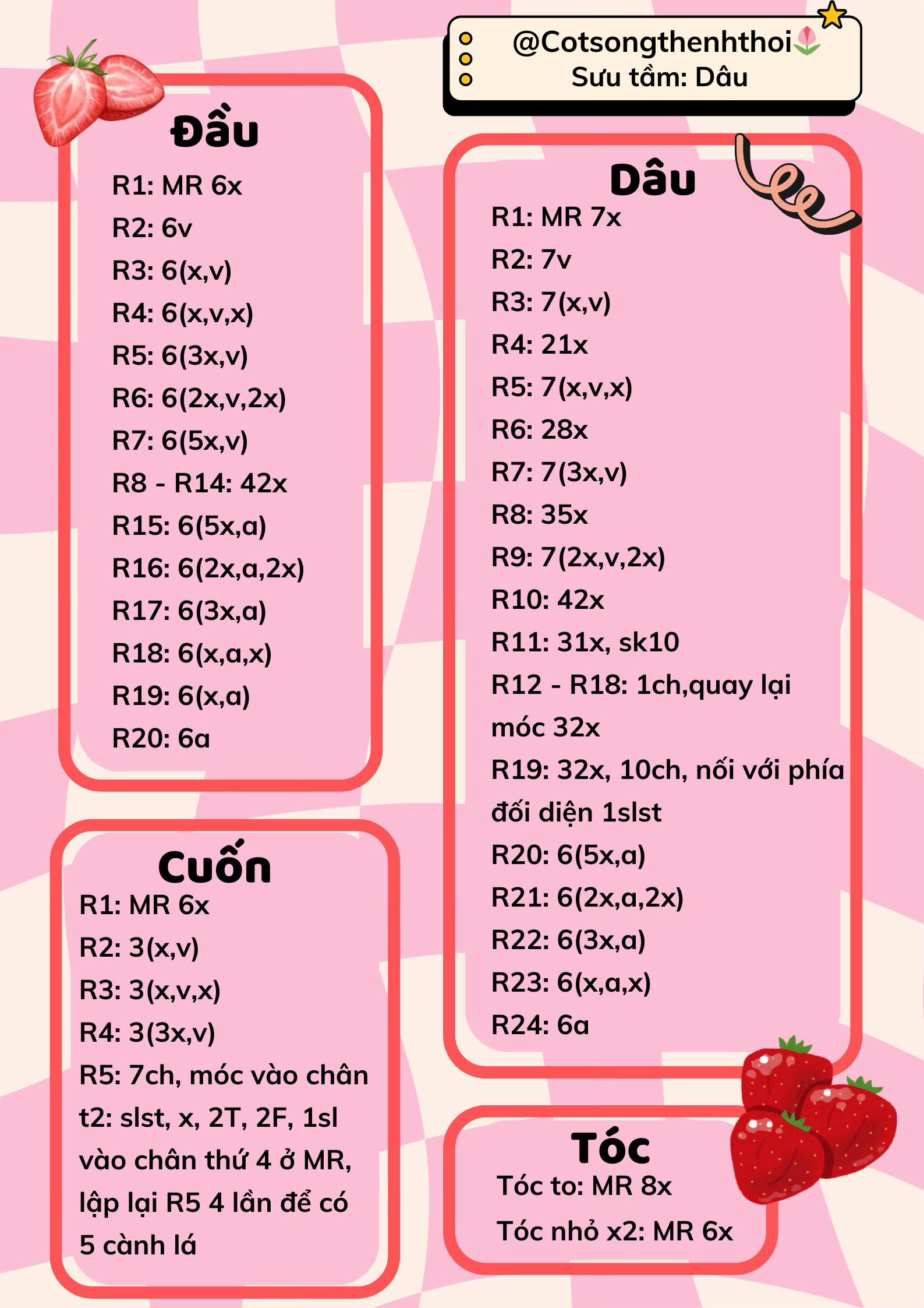 mochi dâu, mochi lê, mochi thanh long,