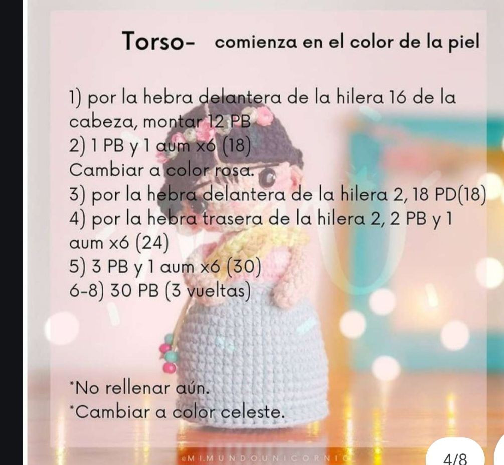 Muñeca de crochet Frida con patrón gratuito y fácil