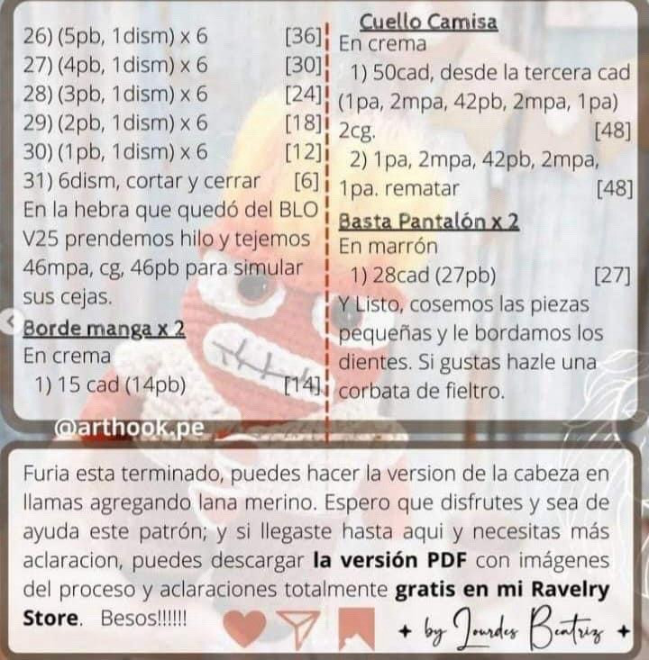 Muñeco de ganchillo inspirado en personaje de película animada