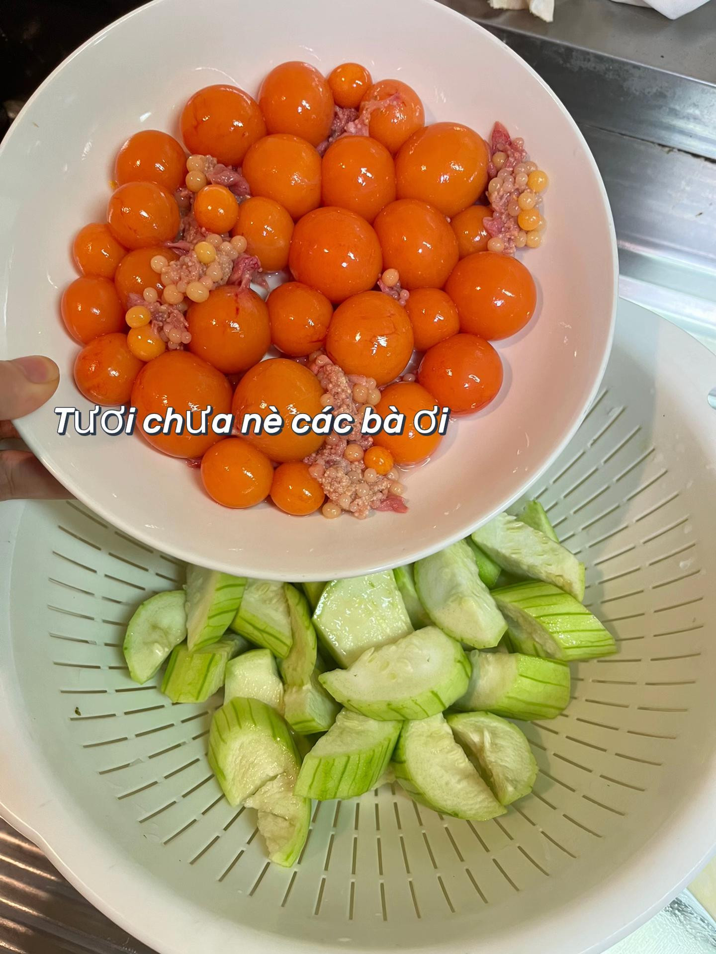 Mướp xào trứng non