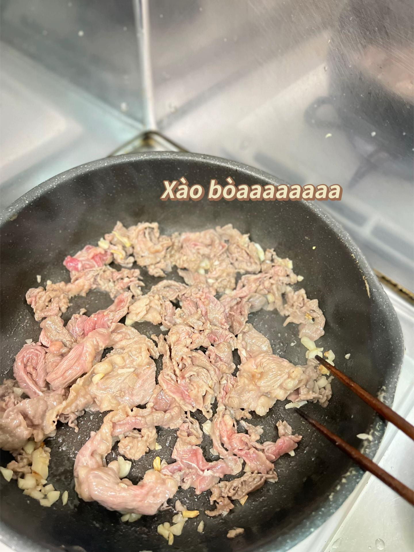 Mỳ xào bòa rau muống