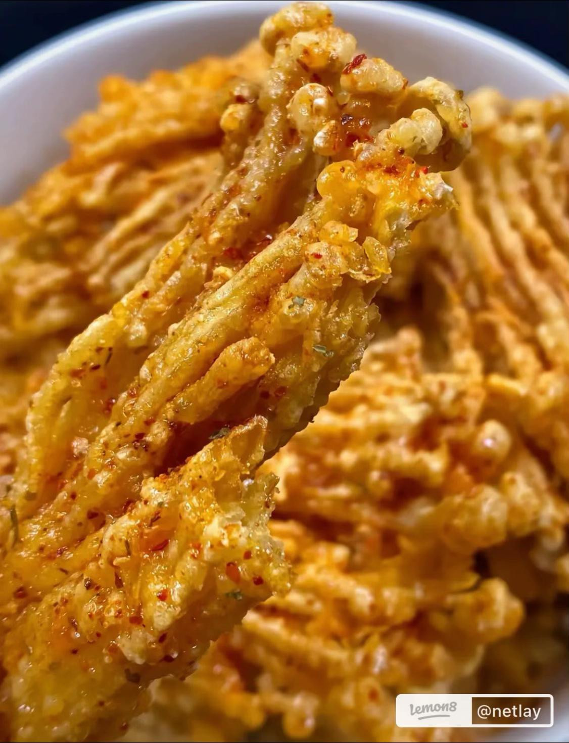 Nấm Kim Châm Chiên Giòn Rụm, Đậm Đà Gia Vị