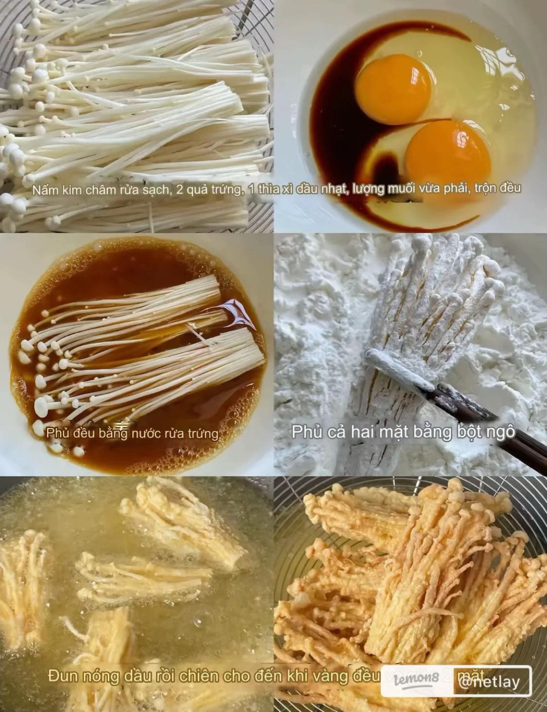 Nấm Kim Châm Chiên Giòn Rụm, Đậm Đà Gia Vị