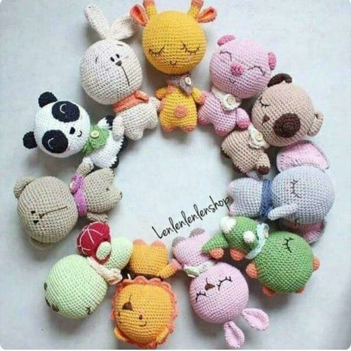 نقشه قلاب بافی خرگوش دست بافته به زبان فارسی