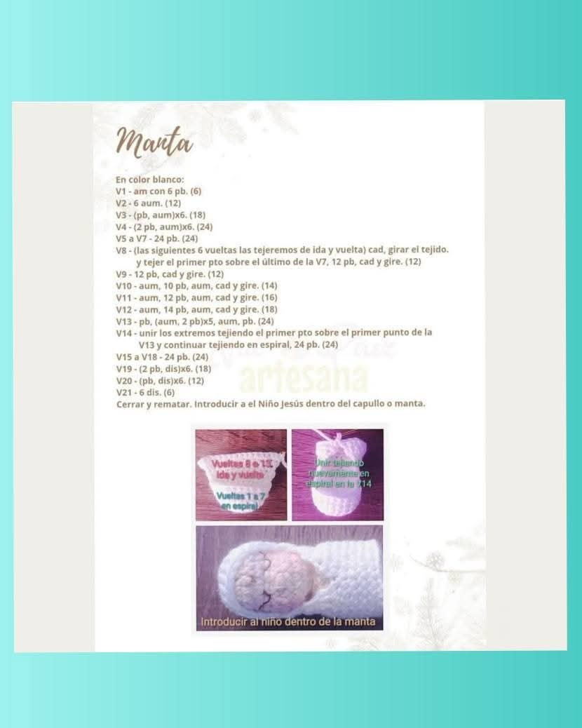 Patrón amigurumi de la Sagrada Familia de Nazaret