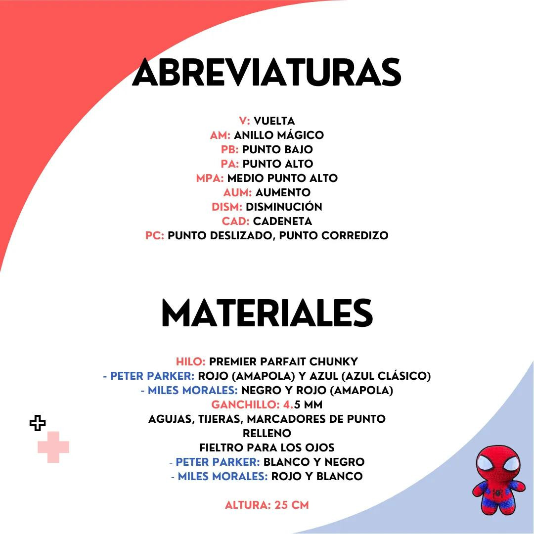 Patrón Amigurumi de Spiderman Gratis para Descargar Ahora