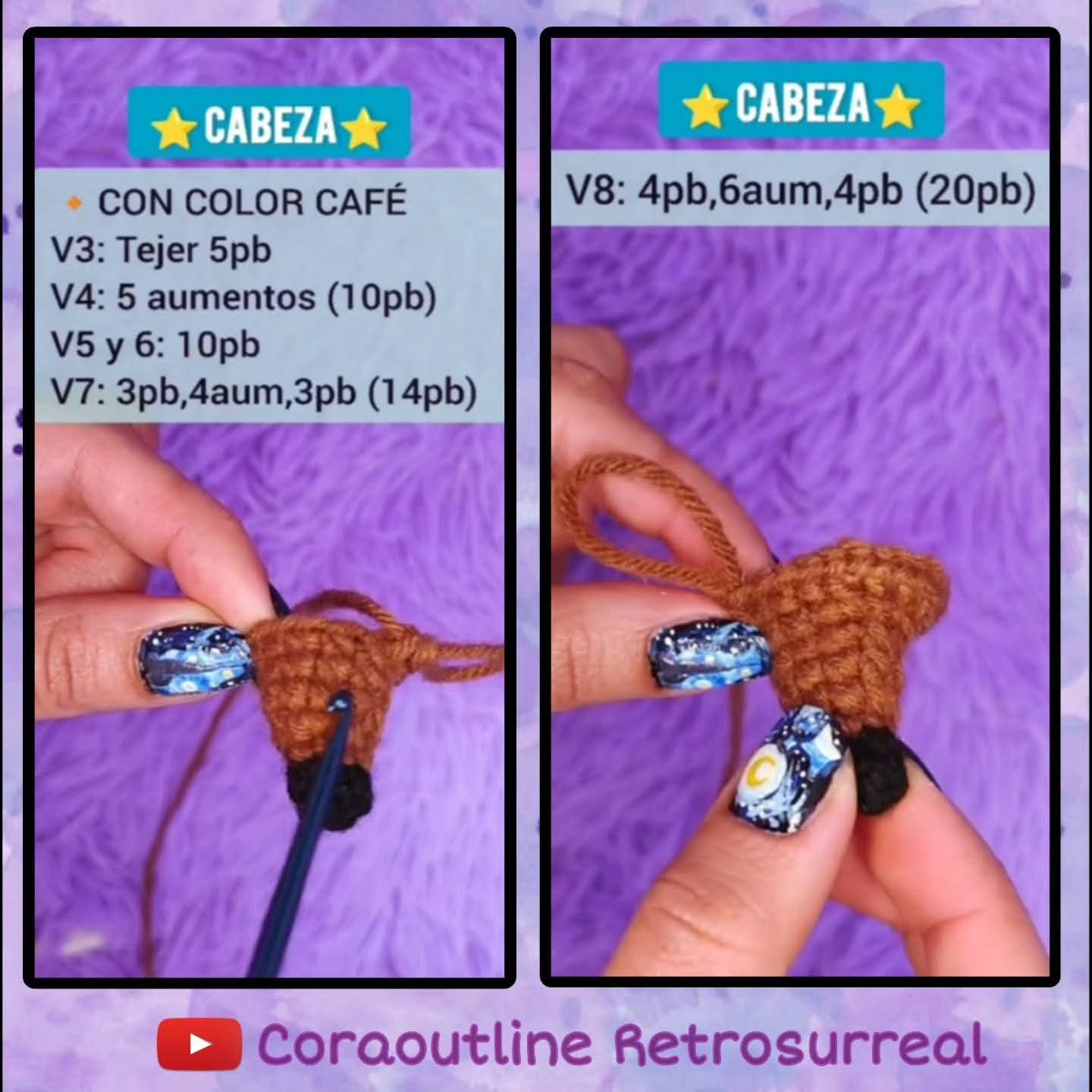 Patrón de amigurumi: adorable perro salchicha con suéter a rayas