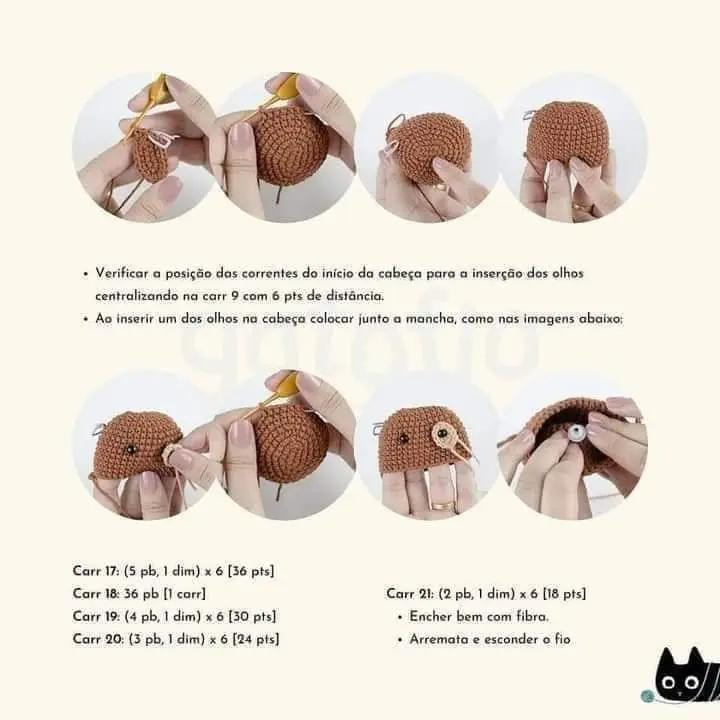 Patrón de Amigurumi: Cachorrito Rex