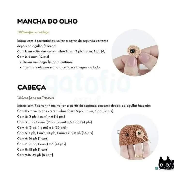 Patrón de Amigurumi: Cachorrito Rex