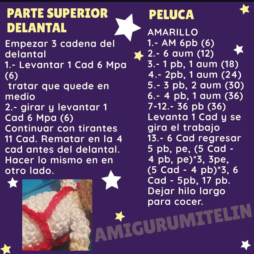 Patrón de amigurumi Candy Candy en crochet fácil y gratuito