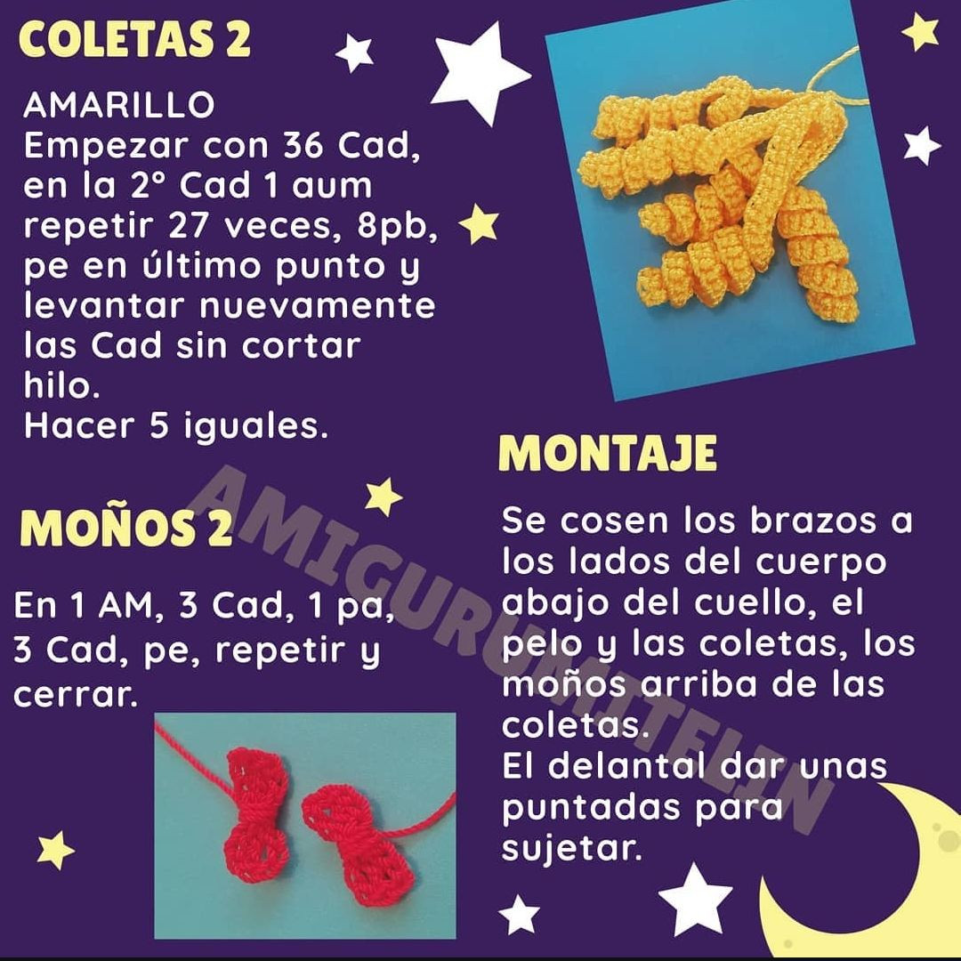 Patrón de amigurumi Candy Candy en crochet fácil y gratuito