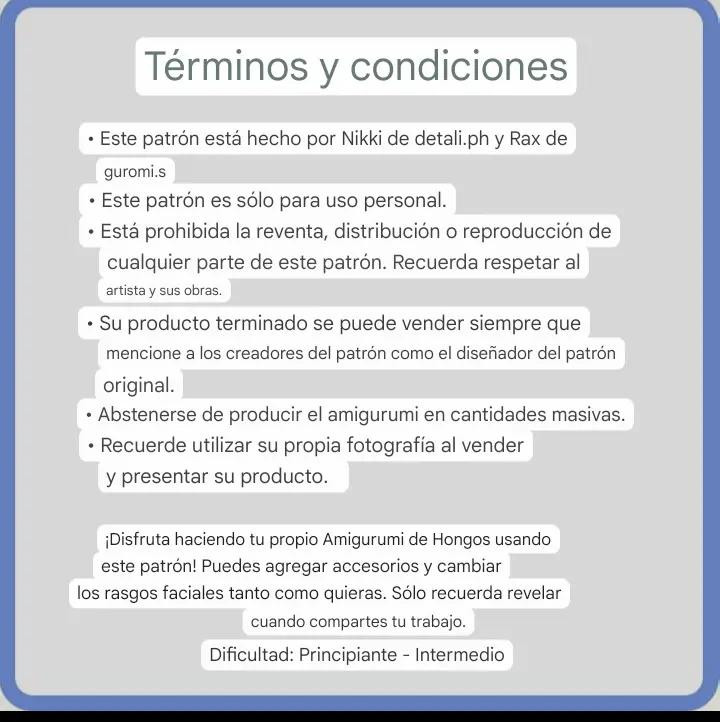 Patrón de amigurumi de hongos en color rojo vibrante