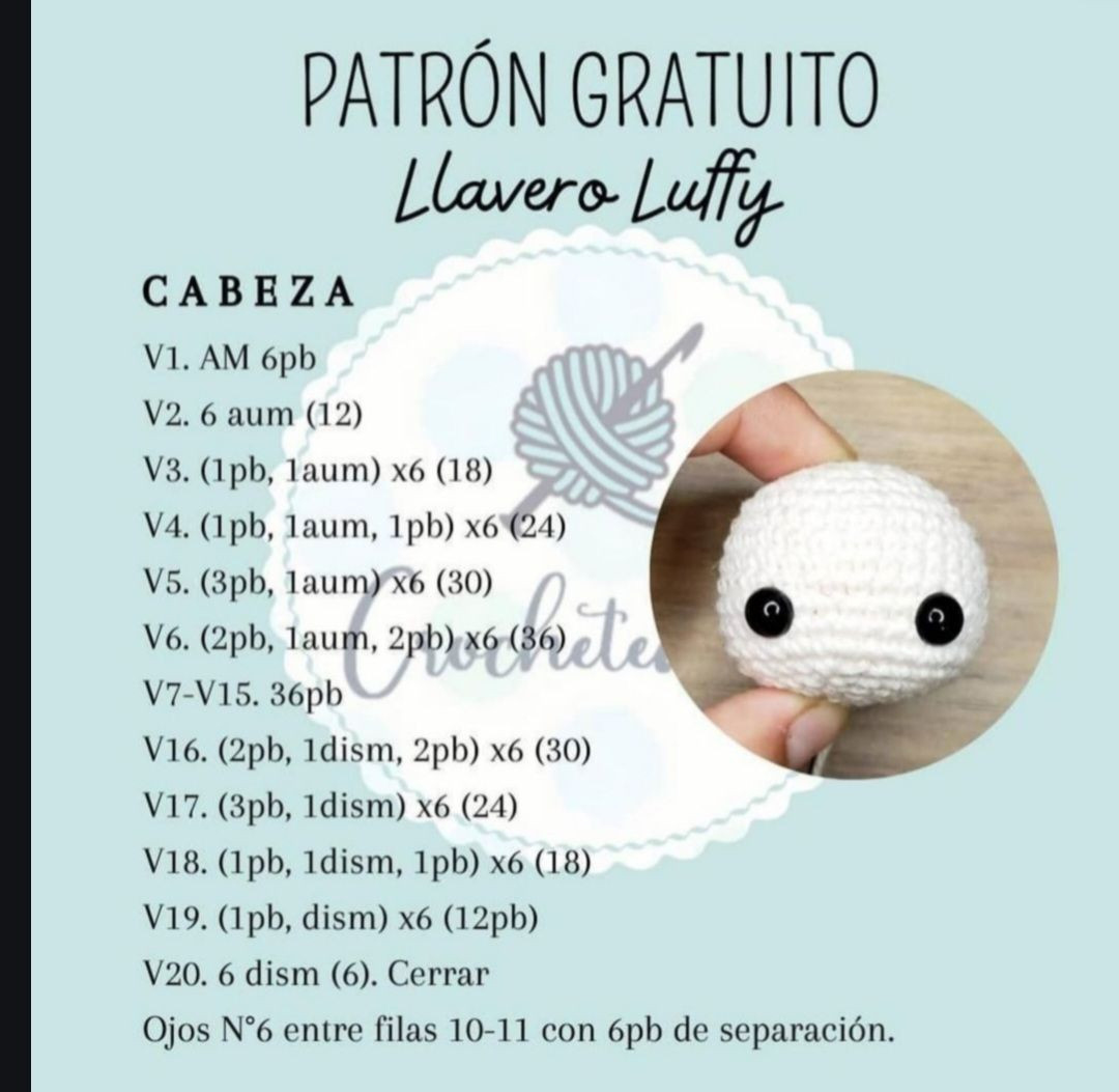 Patrón de amigurumi de muñeco con sombrero de paja gratuito