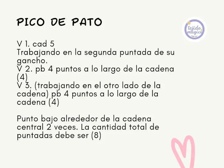 Patrón de amigurumi de pato adorable y fácil de hacer