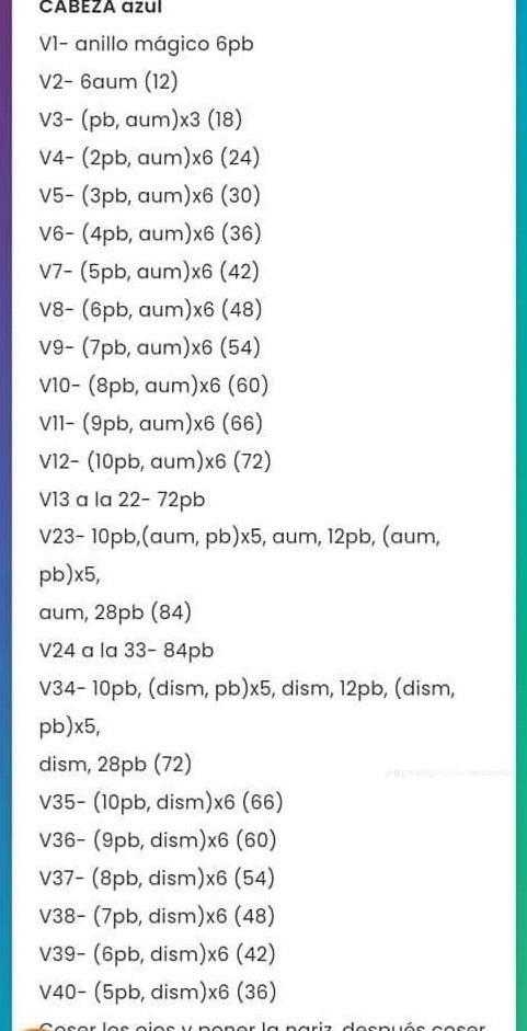 Patrón de Amigurumi de Pitufo Vanidoso para Juguete Hecho a Mano