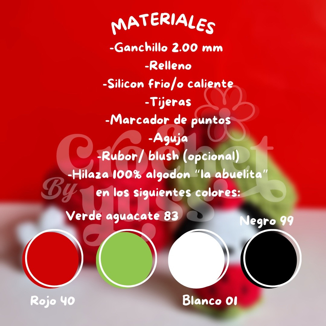 Patrón de amigurumi de Pochacco fresita, diseño adorable y gratuito