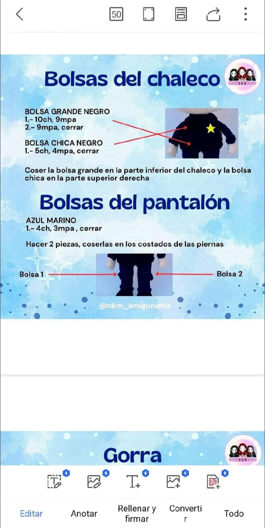 Patrón de amigurumi de policía encantador