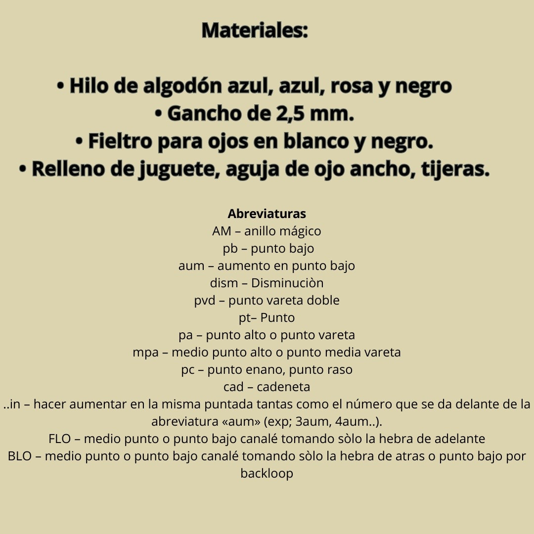 Patrón de amigurumi de Stitch para principiantes