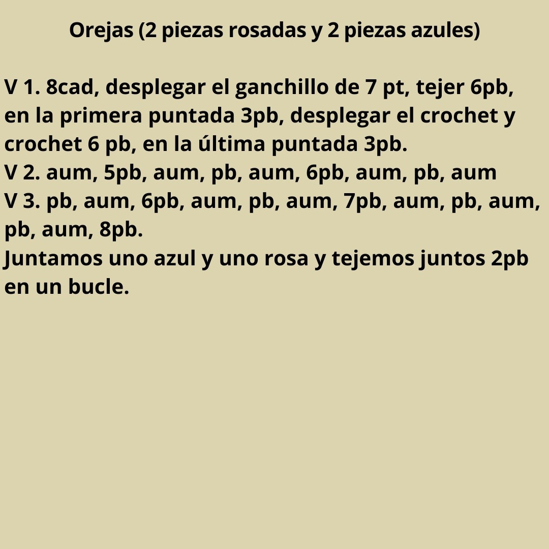 Patrón de amigurumi de Stitch para principiantes