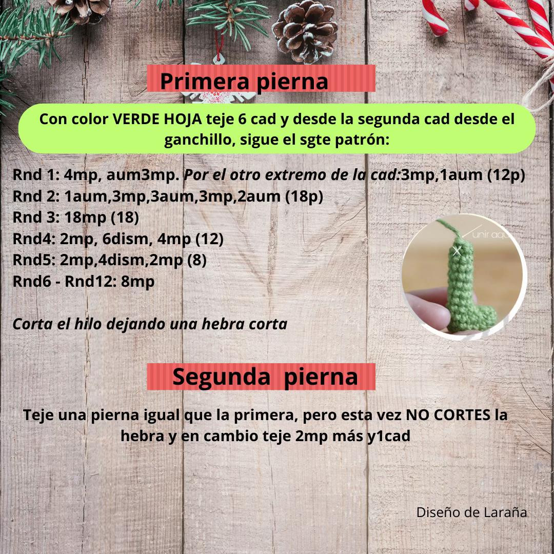 Patrón de amigurumi del Grinch para Navidad