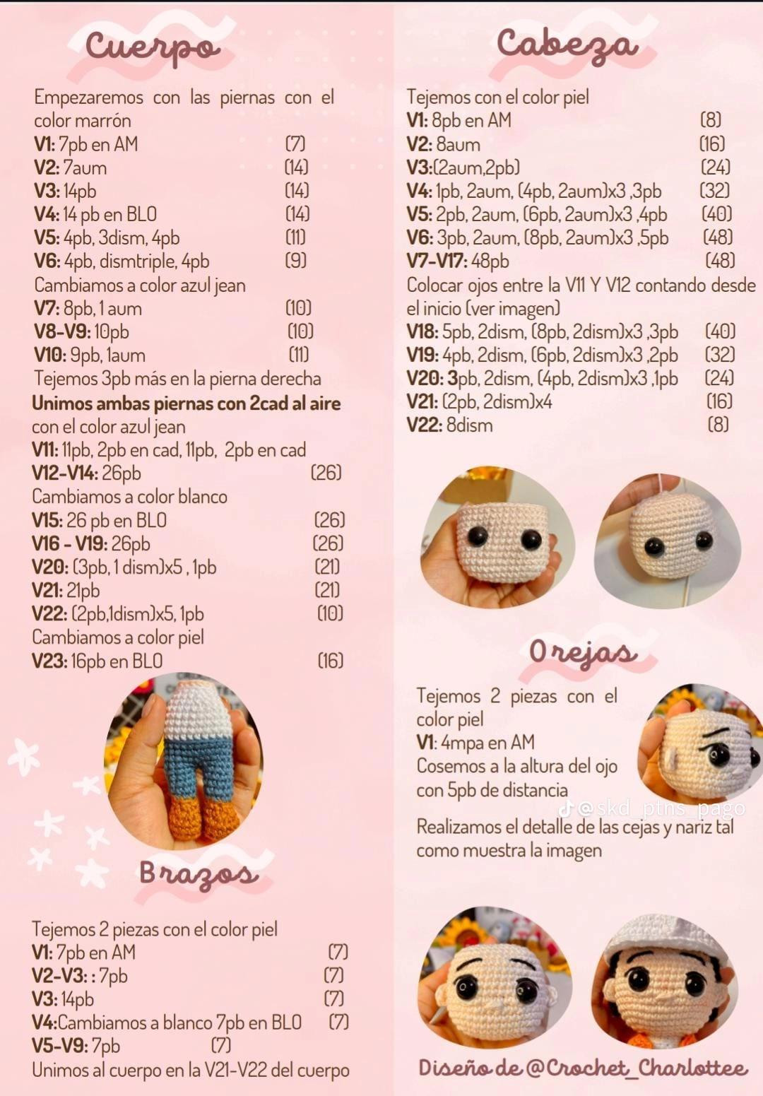 Patrón de Amigurumi Ingeniero con Casco y Chaleco de Seguridad