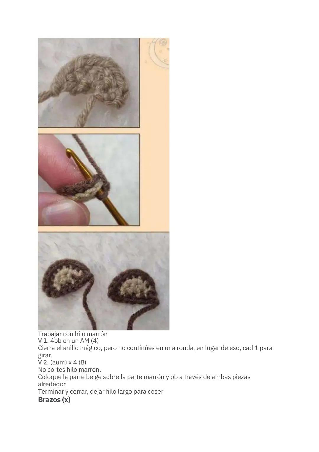 Patrón de Amigurumi: Llavero de Oso Gratis