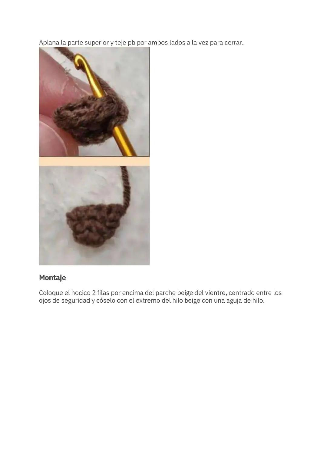 Patrón de Amigurumi: Llavero de Oso Gratis