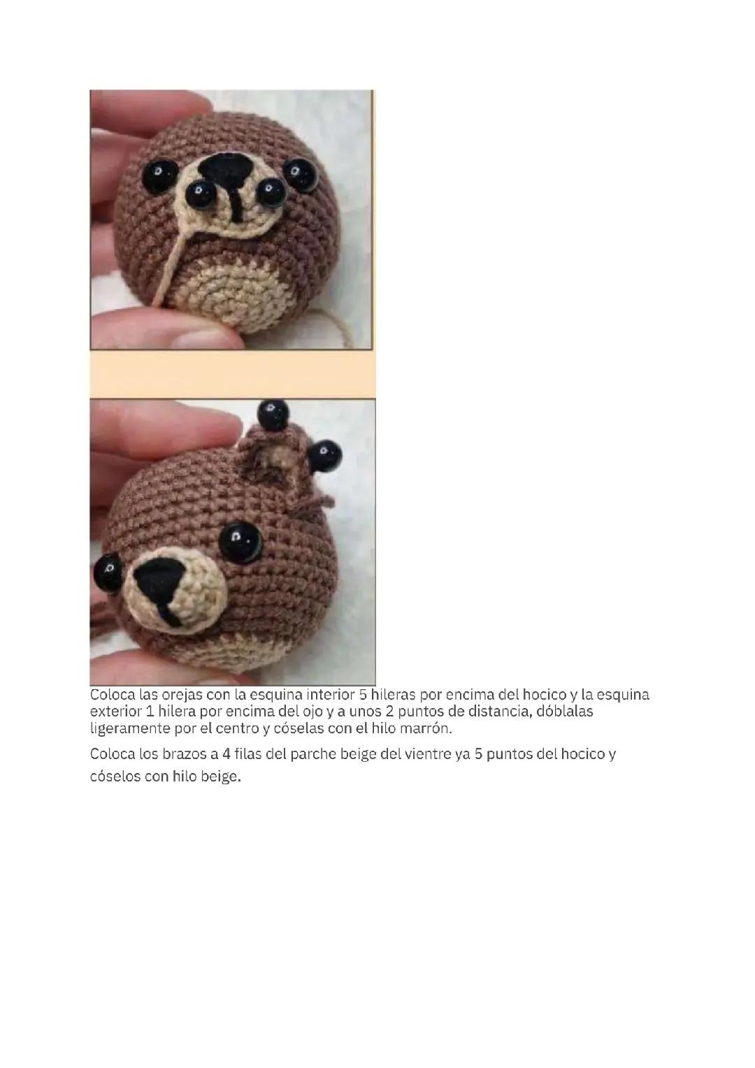 Patrón de Amigurumi: Llavero de Oso Gratis
