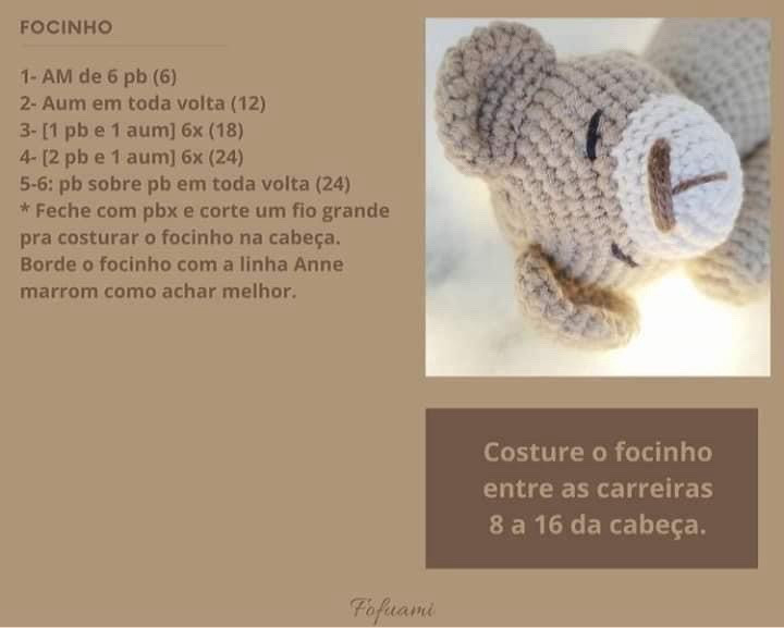 Patrón de amigurumi: Osito dormilón con gorro azul