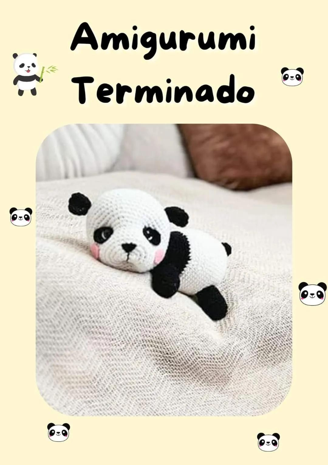 Patrón de Amigurumi: Panda Zoya, dulce y encantador