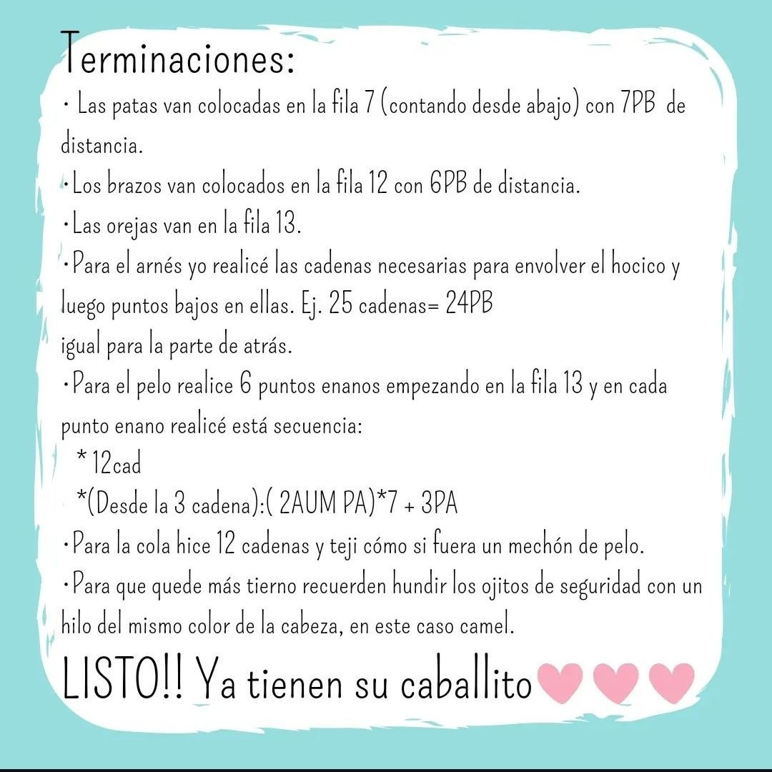 Patrón de caballito a crochet fácil y encantador