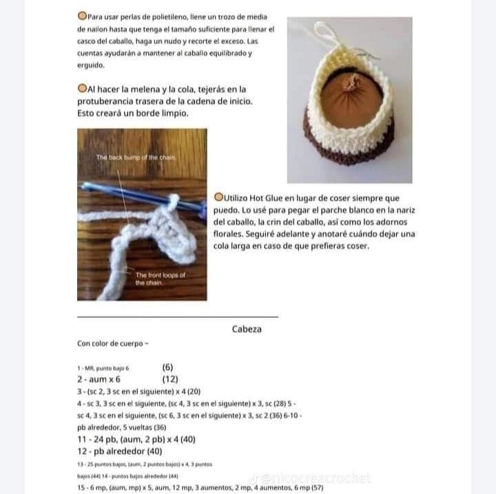 Patrón de caballo de verano para crochet divertido