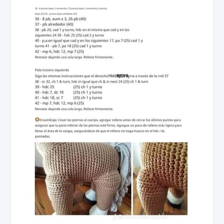 Patrón de caballo de verano para crochet divertido