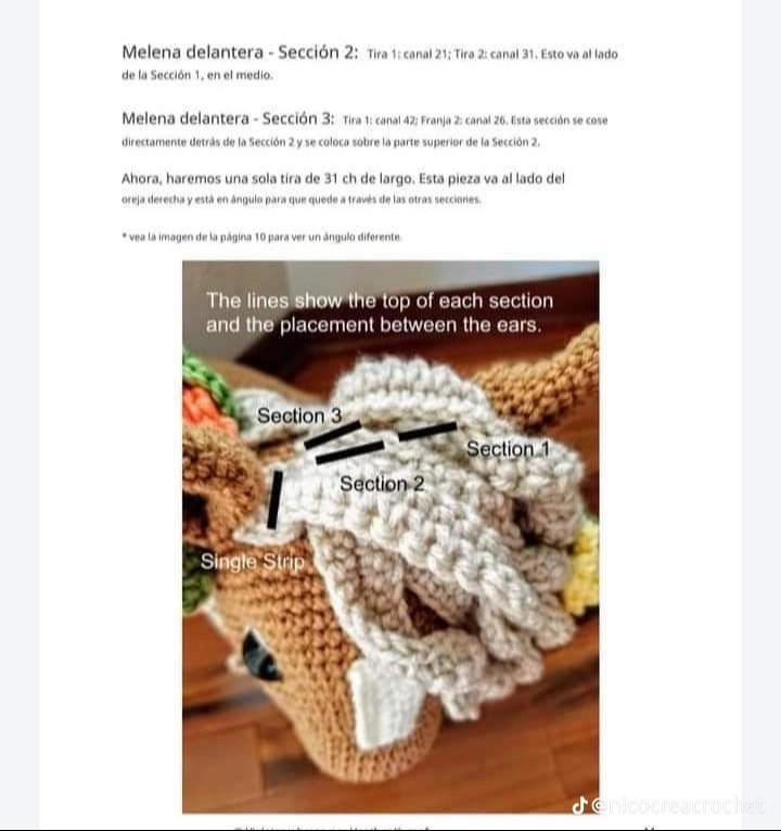 Patrón de caballo de verano para crochet divertido