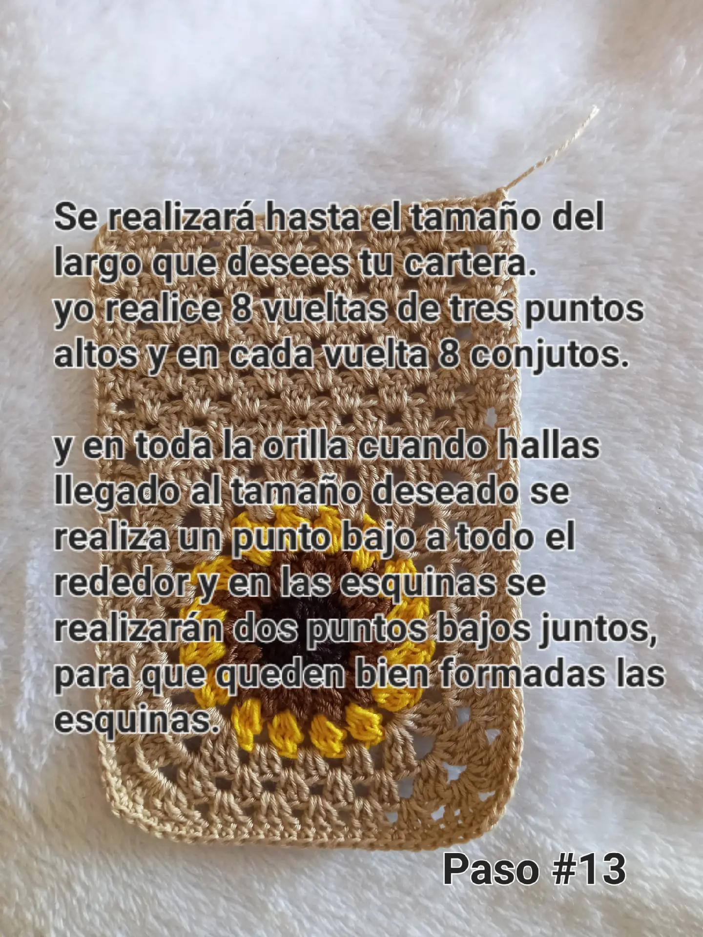 Patrón de Cartera de Girasol para Celular