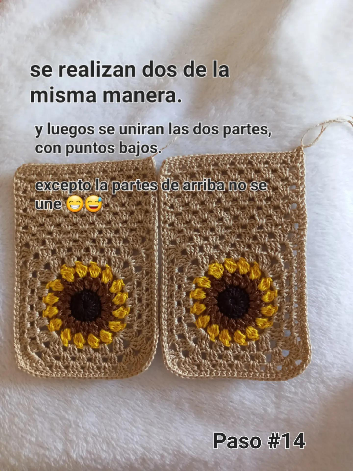 Patrón de Cartera de Girasol para Celular