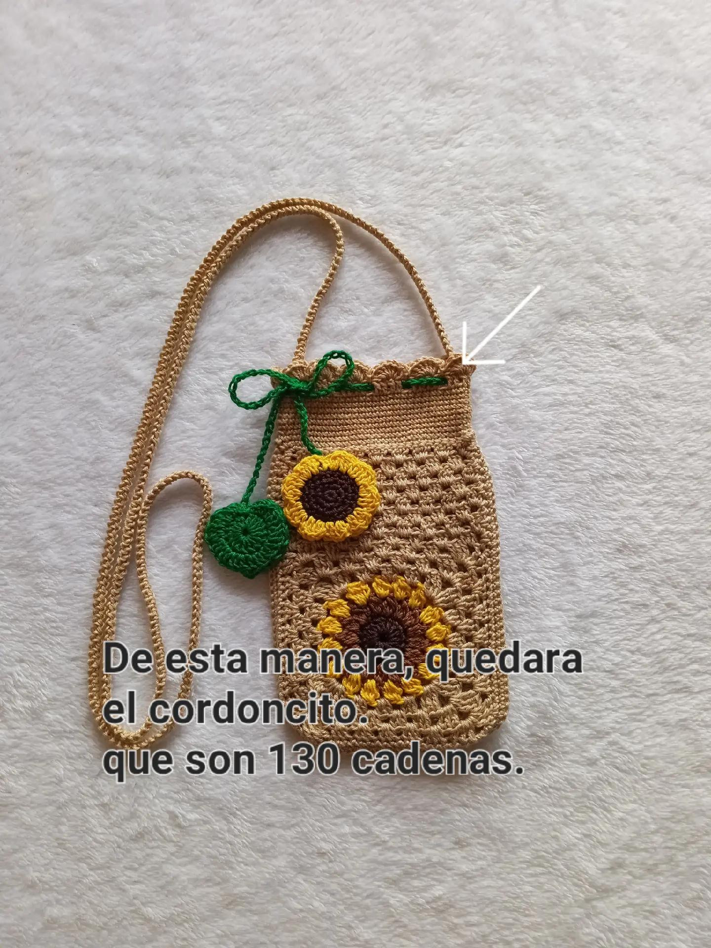 Patrón de Cartera de Girasol para Celular