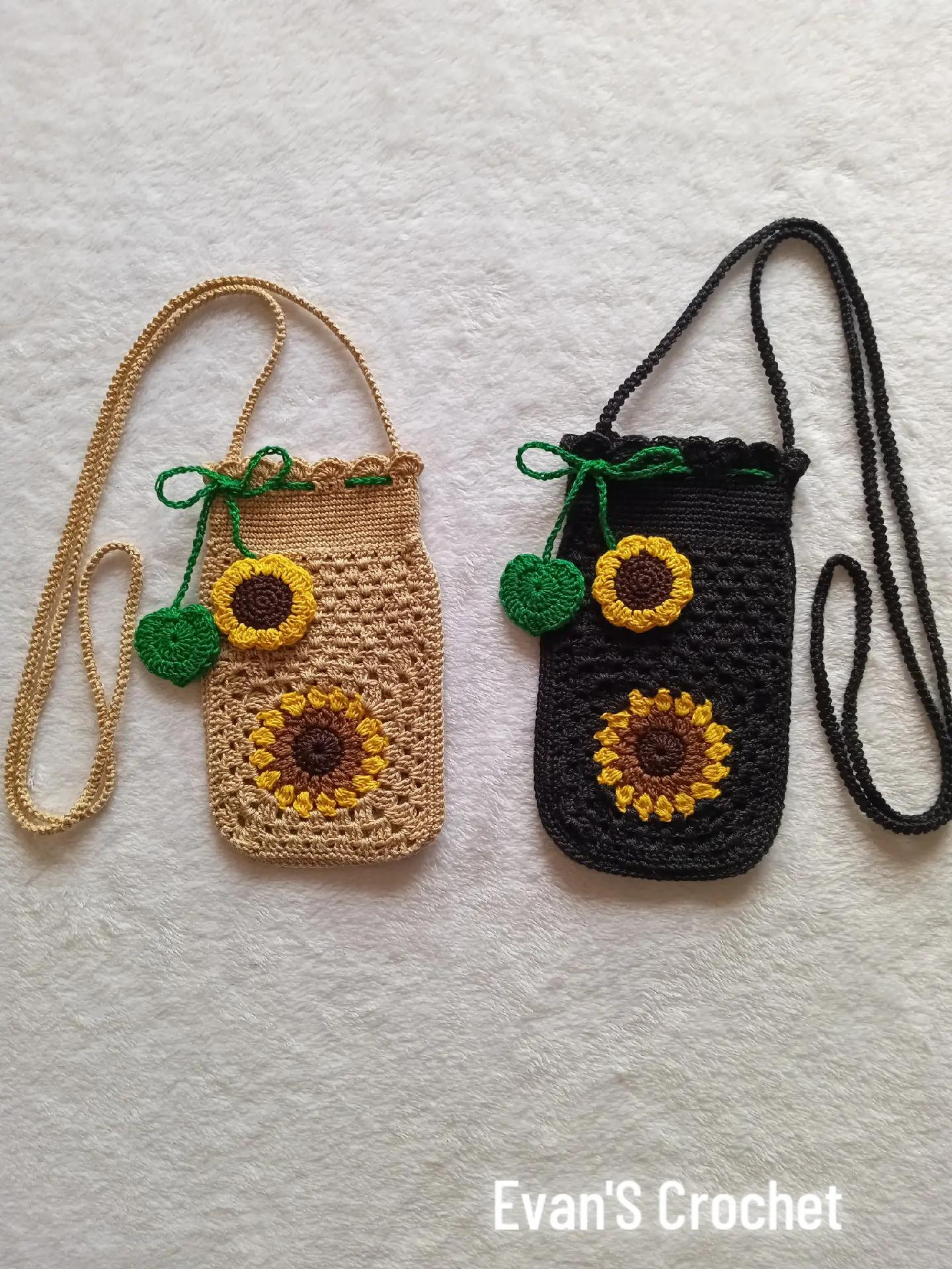 Patrón de Cartera de Girasol para Celular
