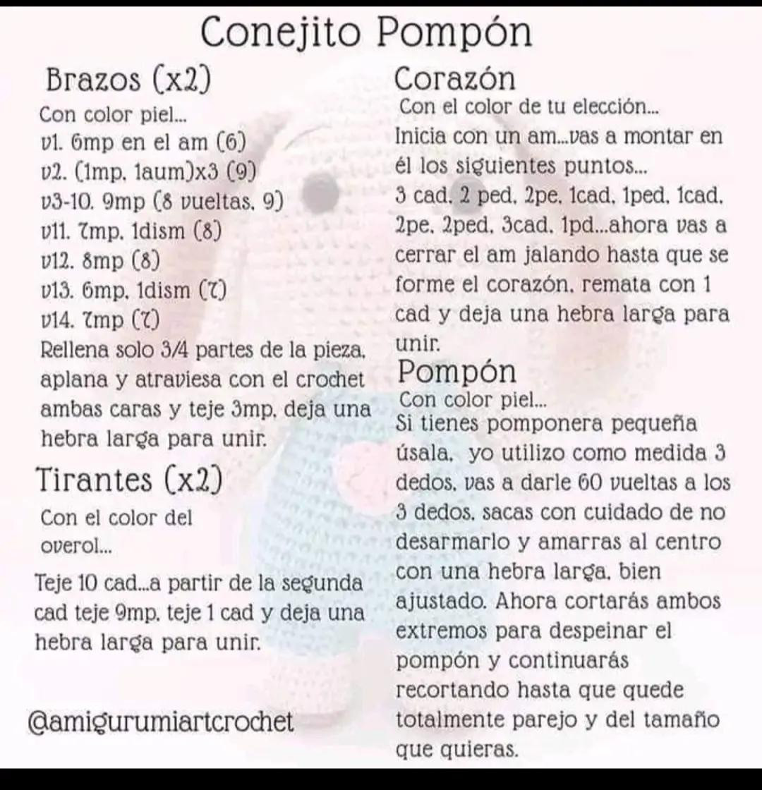 Patrón de Conejito de Crochet Gratis para Principiantes