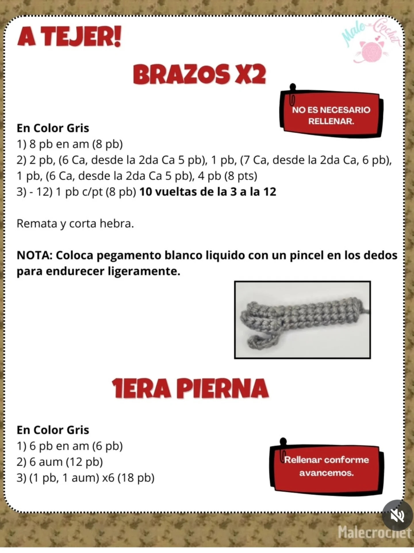 Patrón de crochet de Demogorgon para principiantes