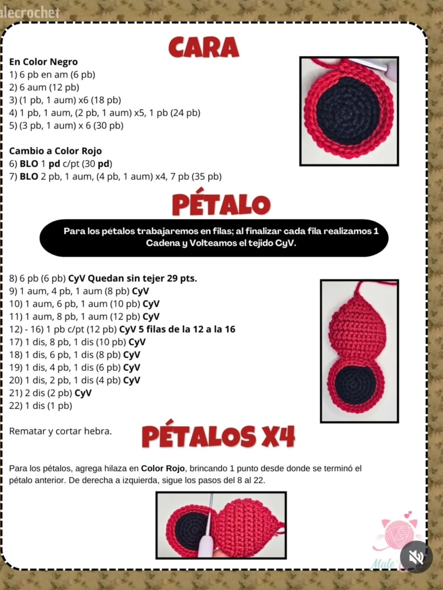 Patrón de crochet de Demogorgon para principiantes