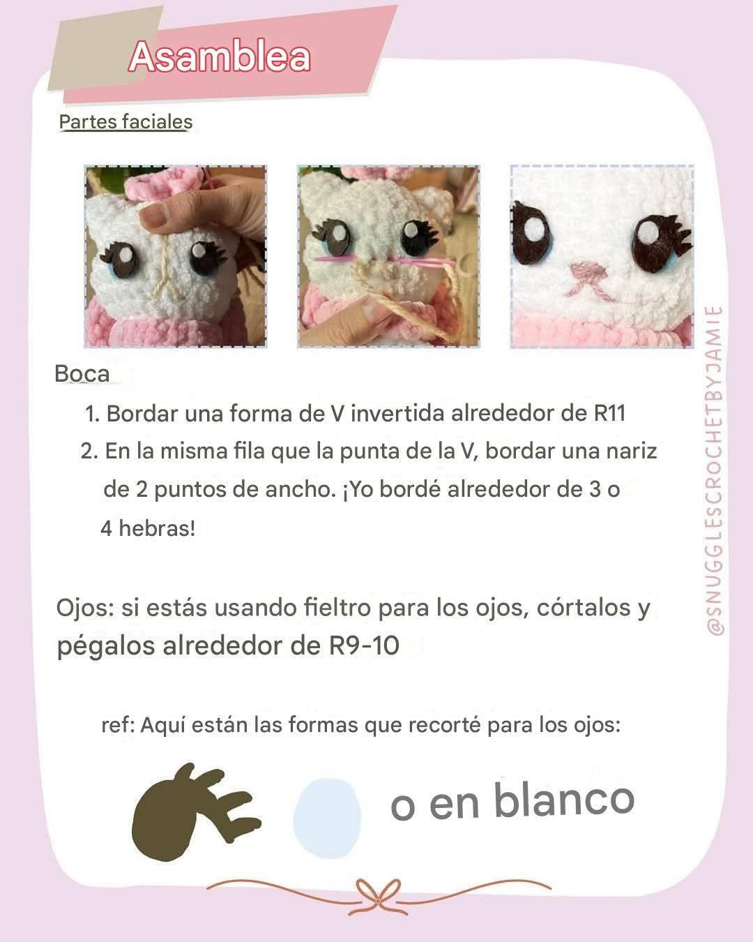 Patrón de crochet de gatito adorable para principiantes